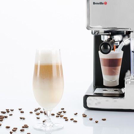 Breville Espressor manual Latte VCF045X-01, 15 Bar, 1.5 l, Recipient detasabil lapte 0.3 l, Argintiu - Pret: 0,00 lei Badabum.ro