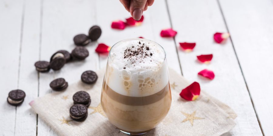 Rețetă - Caffe latte cu sos caramel