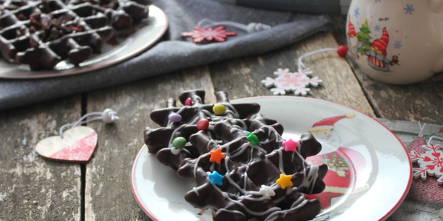 Rețetă Vafe Faguri glazurați cu ciocolată la Waffle Maker DuraCeramic Breville by Lauras Sweets