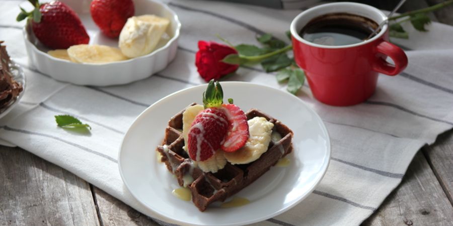 Rețetă Vafe cu rom și căpșuni by Lauras Sweets la Waffle Maker DuraCeramic