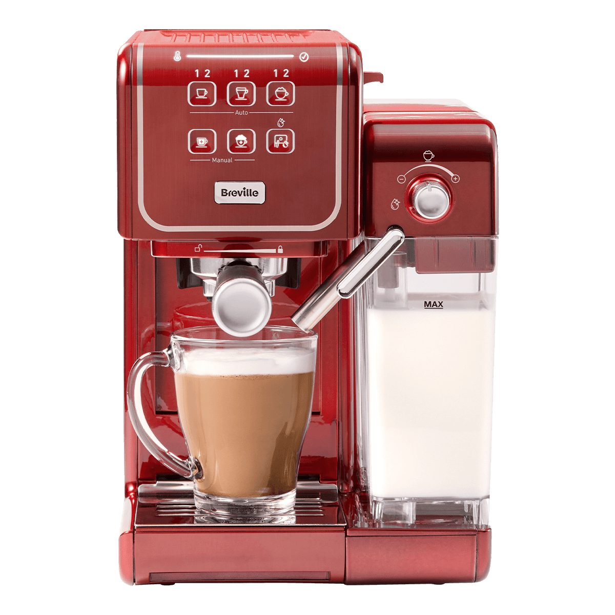 Espressor Manual cu Lapte Prima Latte III Red Breville Breville