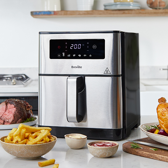 Airfryer, friteuza cu aer cald, Breville, Halo Air, Digital, 9L aer imagine noua tecomm.ro