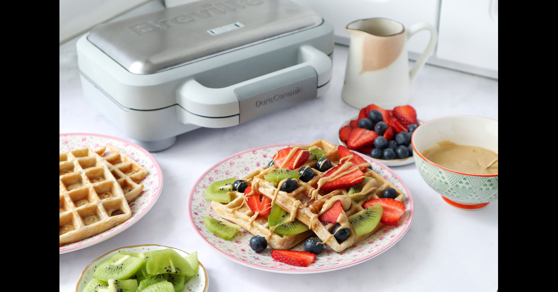Rețetă waffles vegane la aparat de gofre Duraceramic Breville by Taste