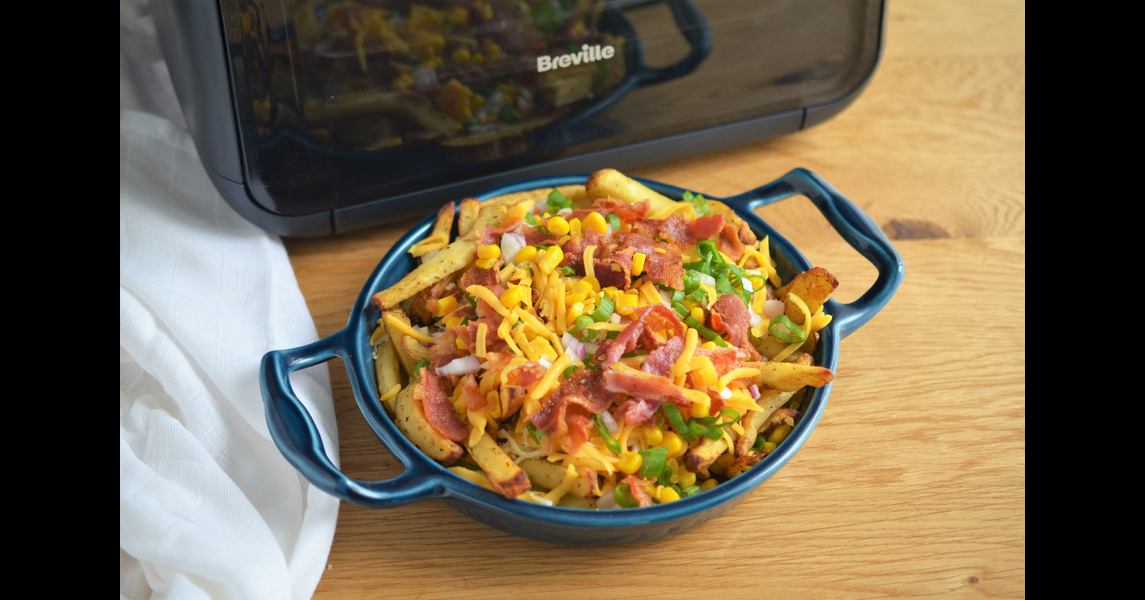 Rețetă Loaded French Fries la Airfryer Breville by Teos Kitchen din