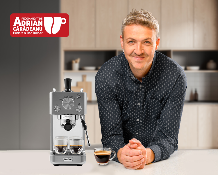 Adrian Cărădeanu recomandă espressorul Barista Slimline