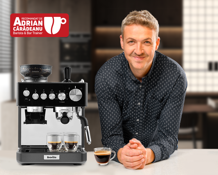 Adrian Cărădeanu recomandă espressorul Barista Sense