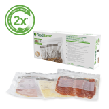 Pachet 20 pungi cu fermoar pentru vidat alimente, 3.8L, 27.5x27.5 cm