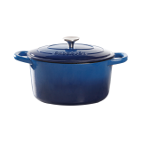 Vas de fontă emailată, 6.6L, rotund înalt, albastru