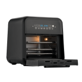 Airfryer, friteuză cu aer cald și rotisor, fără ulei, 10L