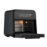 Airfryer, friteuză cu aer cald și rotisor, fără ulei, 10L
