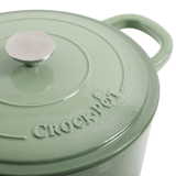 Vas de fontă emailată, 6.6L, rotund înalt, verde fistic