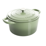 Vas de fontă emailată, 6.6L, rotund înalt, verde fistic