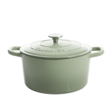 Vas de fontă emailată, 6.6L, rotund înalt, verde fistic