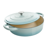 Vas de fontă emailată, 4.7L, rotund plat, bleu