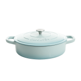 Vas de fontă emailată, 4.7L, rotund plat, bleu