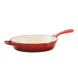 Tigaie, fontă emailată, rotundă, 25cm, roșu