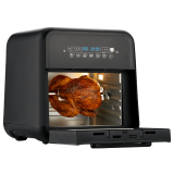 Airfryer, friteuză cu aer cald și rotisor, fără ulei, 10L