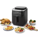 Airfryer, friteuză cu aer cald și funcție de gătire la aburi, Halo Steam Digital, 7L