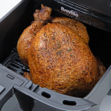 Airfryer, friteuză cu aer cald și funcție de gătire la aburi, Halo Steam Digital, 7L