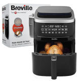 Airfryer, friteuză cu aer cald și funcție de gătire la aburi, Halo Steam Digital, 7L