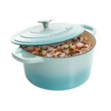 Vas de fontă emailată, 4.7L, rotund înalt, bleu