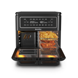 Airfryer, friteuză dublă cu aer cald, Halo Flexi, Digital, 11L
