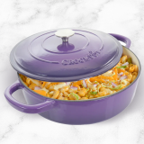 Vas de fontă emailată, 4.7L, rotund plat, lavandă
