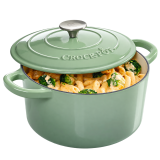 Vas de fontă emailată, 6.6L, rotund înalt, verde fistic