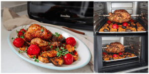 Rețetă pui la rotisor cu cartofi dulci, măsline și roșii, la Breville Air fryer friteuză-cuptor cu aer cald by Prăjiturela