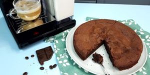 Rețetă prăjitură fără făină cu ciocolată și cafea preparată la espressorul Breville Prima Latte II by Rețetele Mihaelei