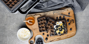 Rețetă Waffles cu pudră de afine la Aparat de Gofre Duraceramic Breville by Daniel Breda