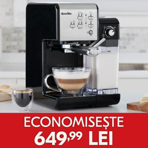 espressor prima latte 2 negru pe masa