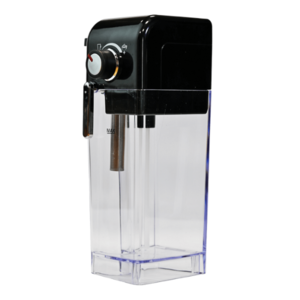recipient lapte transparent cu capac si buton de control
