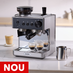 espressor barista classic pe blat de bucatarie cu semn NOU