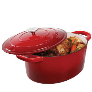 Vas de fontă emailată, 6.6L, oval înalt, roșu