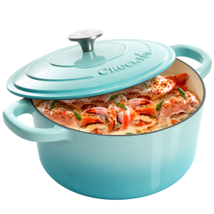 Vas de fontă emailată, 6.6L, rotund înalt, bleu