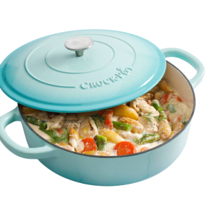 Vas de fontă emailată, 4.7L, rotund plat, bleu