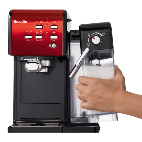 mana montand rezervor de lapte plin pe espressor