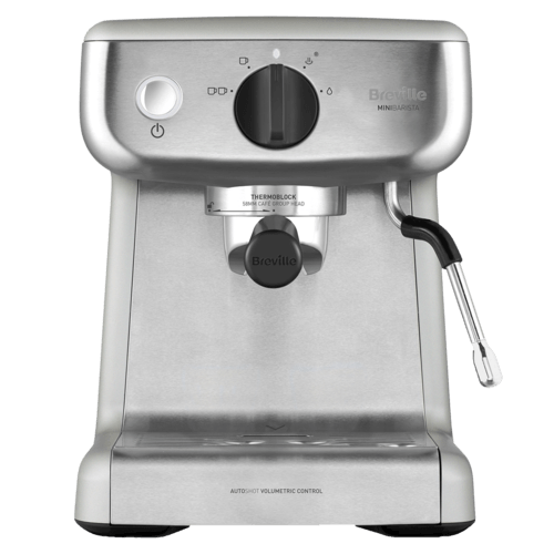 espressor breville barista mini cu fundal alb