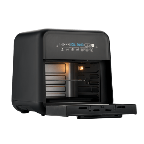 airfryer breville 10l deschis cu 1 gratar