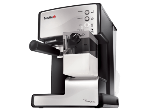 espressor breville prima latte silver unghi de jos