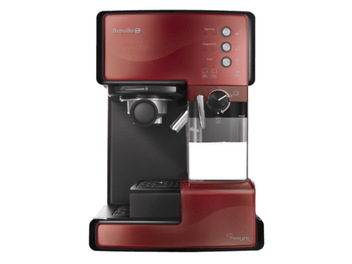 espressor prima latte rosu cu adaptor cana