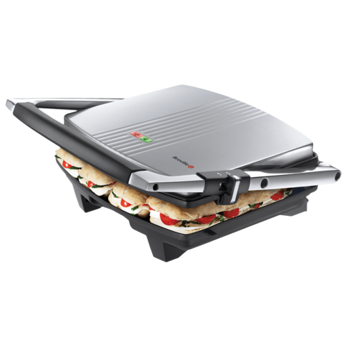 SandwichMaker Panini Large Breville, 2000W, capacitate 4 sandwichuri