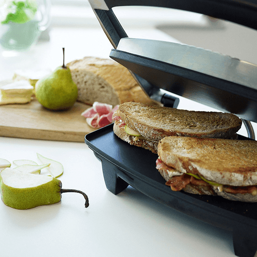SandwichMaker Panini Large Breville, 2000W, capacitate 4 sandwichuri
