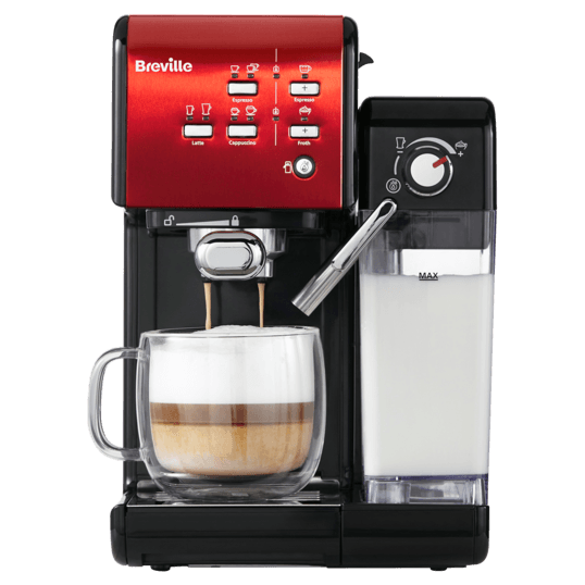 Espressor Manual cu Lapte Prima Latte II Red Breville