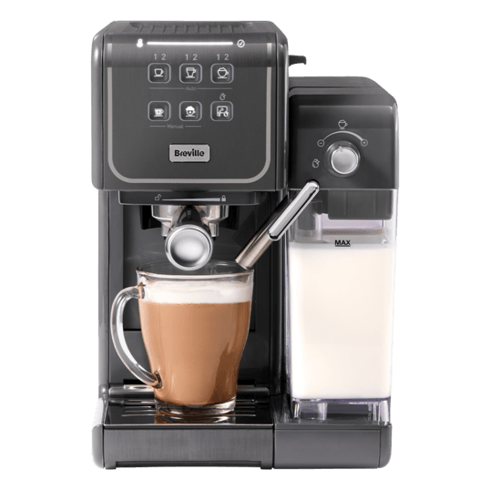 Espressor Manual cu Lapte Prima Latte III Grey  Breville