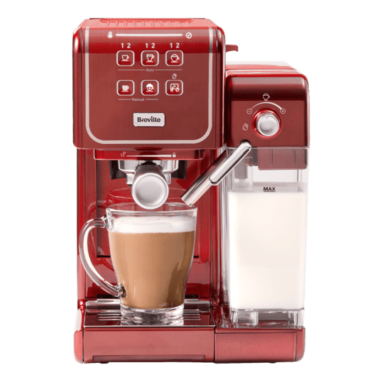 Espressor Manual cu Lapte Prima Latte III Red  Breville