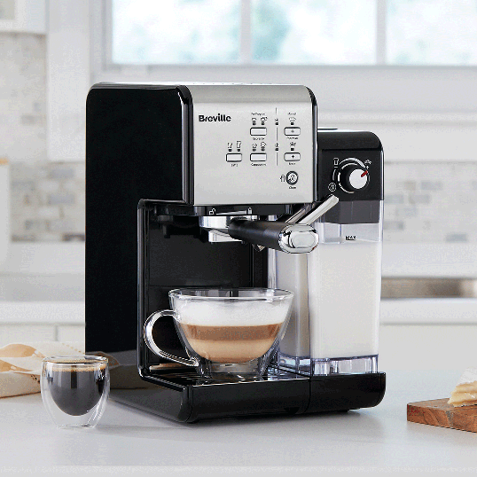 Espressor Manual cu Lapte Prima Latte II Argintiu Breville