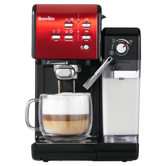 Espressor semi-automat Prima Latte II Roșu Breville