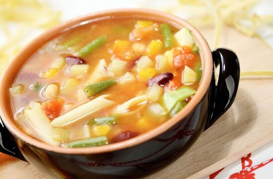 Supă minestrone de post